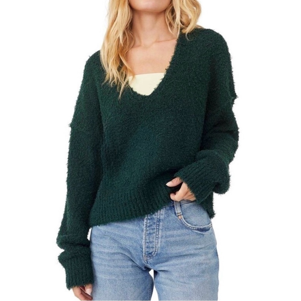 Free People Theo V-Neck Sweater - Picture 5 of 16